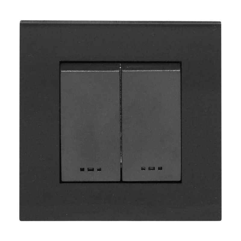 کلید دوپل مدل آسا پلکسی مشکی (مکانیزم+قاب) 1 کلید دوپل مدل آسا پلکسی مشکی (مکانیزم+قاب)